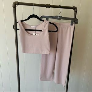 NWT Taupe Two-Piece Set